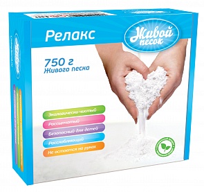 Масса для лепки - Живой песок – Релакс, 750 г (Живой песок, 9015/2586)
